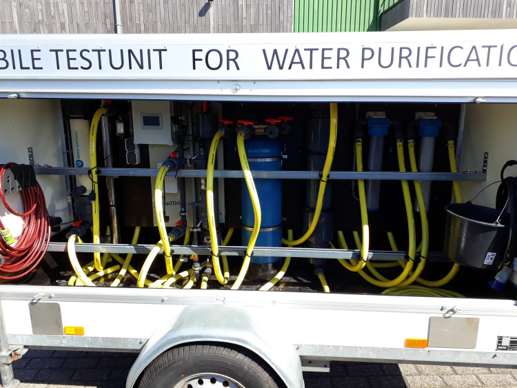 mobiele testunit voor waterzuivering