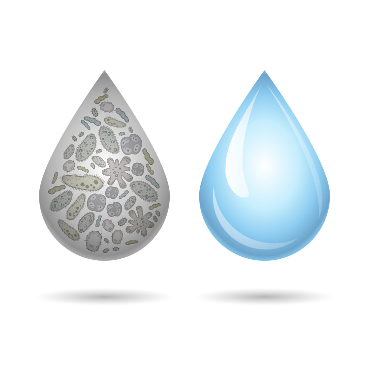 Vieze en schone waterdruppels